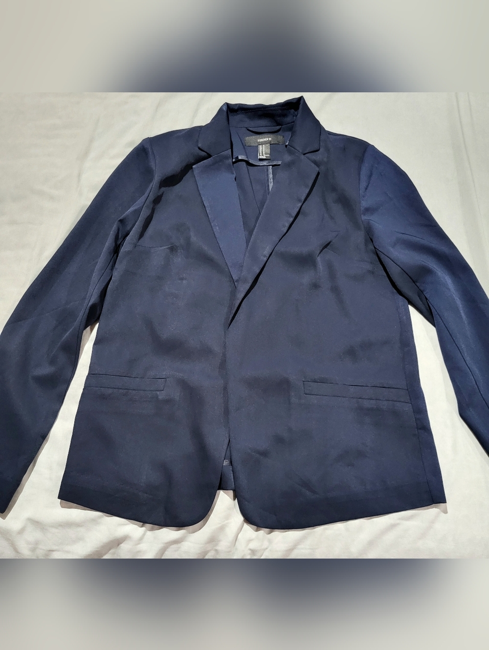 Forever 21 Navy Womens Blazer - Classic Tailored Fit